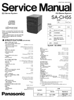 Technics - SACH-55 - Service manual